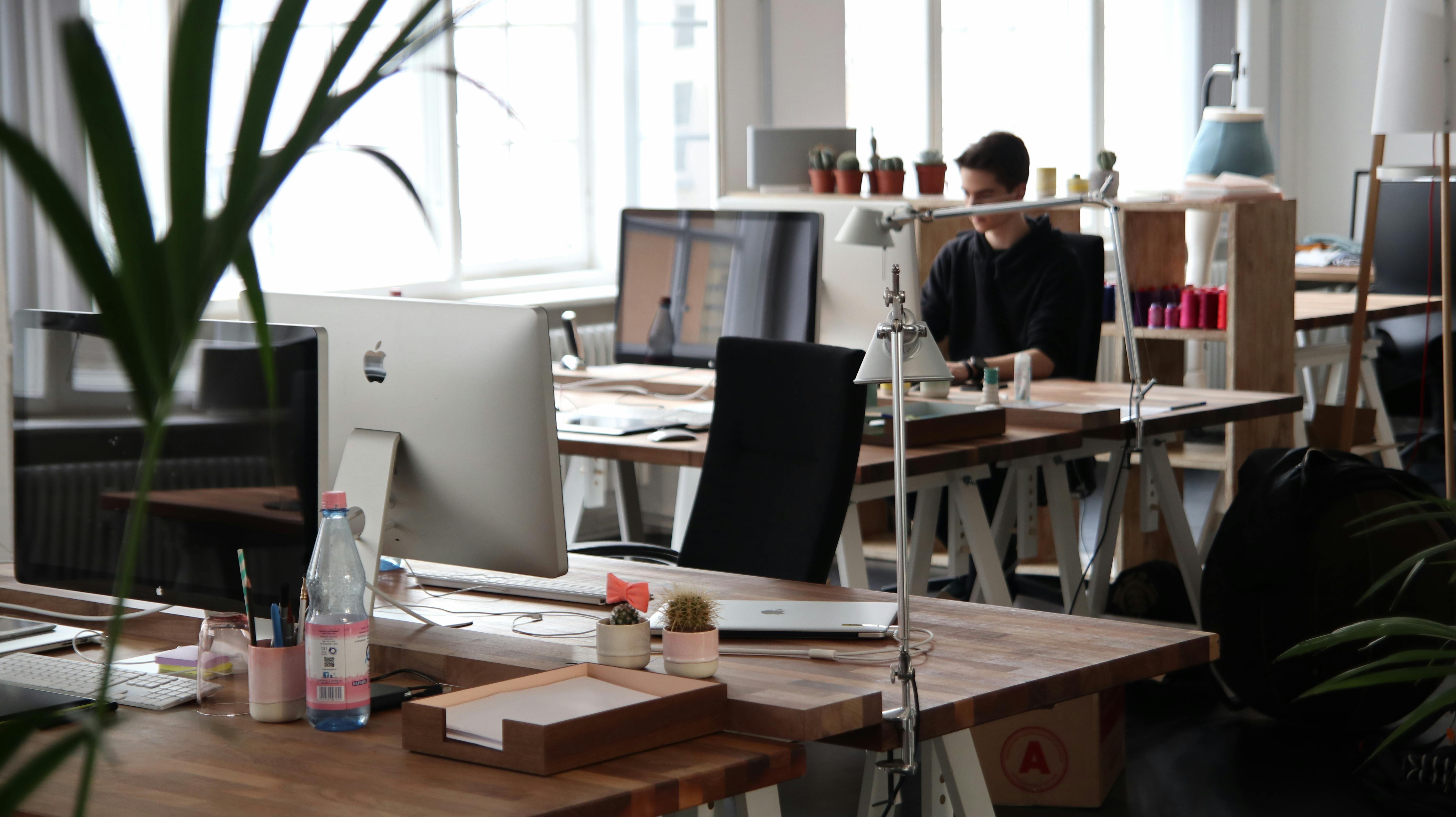 Modern office space representing business growth and success